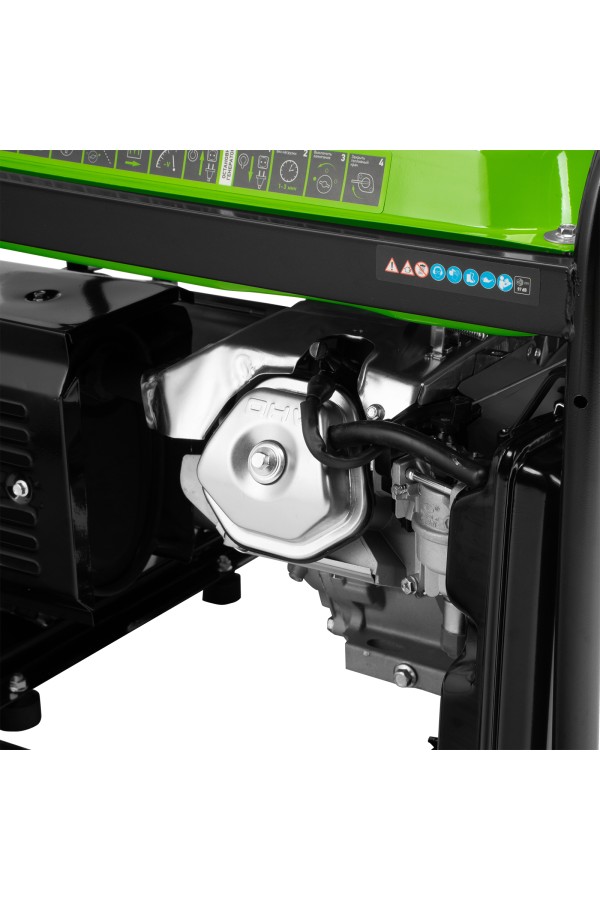 Генератор бензиновый БС-6500, 5.5 кВт, 230В, четырехтактный, 25 л, ручной стартер Сибртех