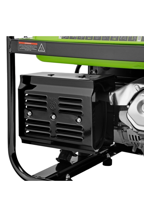 Генератор бензиновый БС-8000, 6,6 кВт, 230В, четырехтактный, 25 л, ручной стартер Сибртех