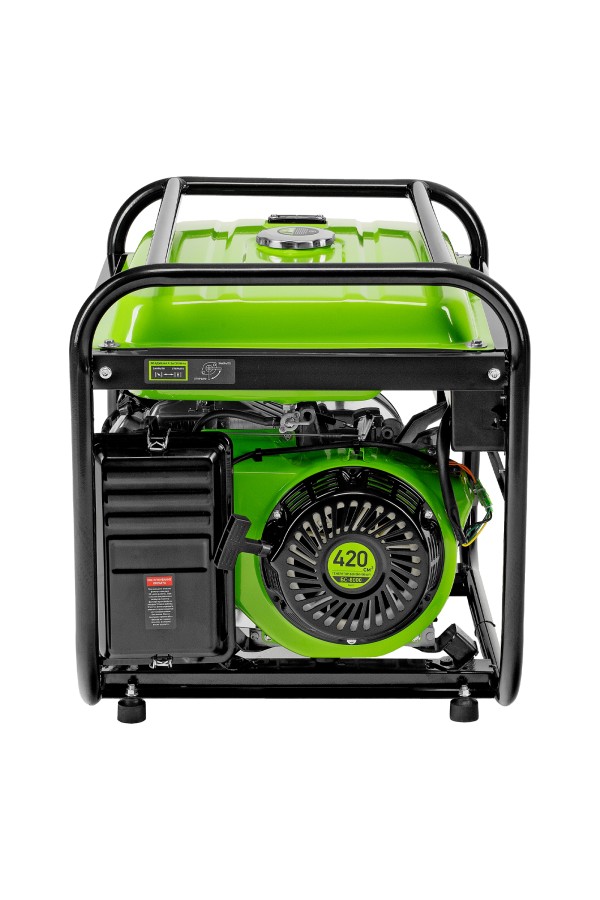 Генератор бензиновый БС-8000, 6,6 кВт, 230В, четырехтактный, 25 л, ручной стартер Сибртех