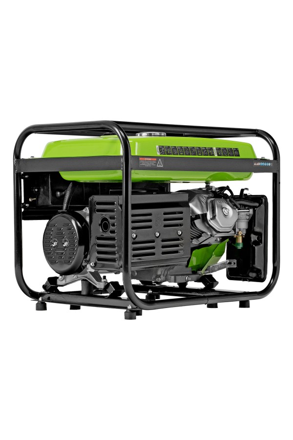 Генератор бензиновый БС-8000, 6,6 кВт, 230В, четырехтактный, 25 л, ручной стартер Сибртех