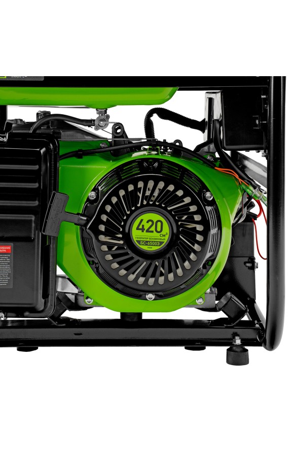 Генератор бензиновый БС-6500Э, 5.5 кВт, 230В, четырехтактный, 25 л, электростартер Сибртех