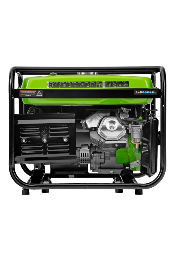 Генератор бензиновый БС-6500Э, 5.5 кВт, 230В, четырехтактный, 25 л, электростартер Сибртех