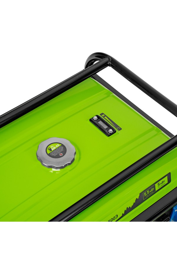 Генератор бензиновый БС-6500Э, 5.5 кВт, 230В, четырехтактный, 25 л, электростартер Сибртех