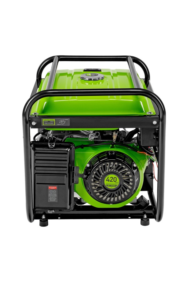 Генератор бензиновый БС-6500Э, 5.5 кВт, 230В, четырехтактный, 25 л, электростартер Сибртех