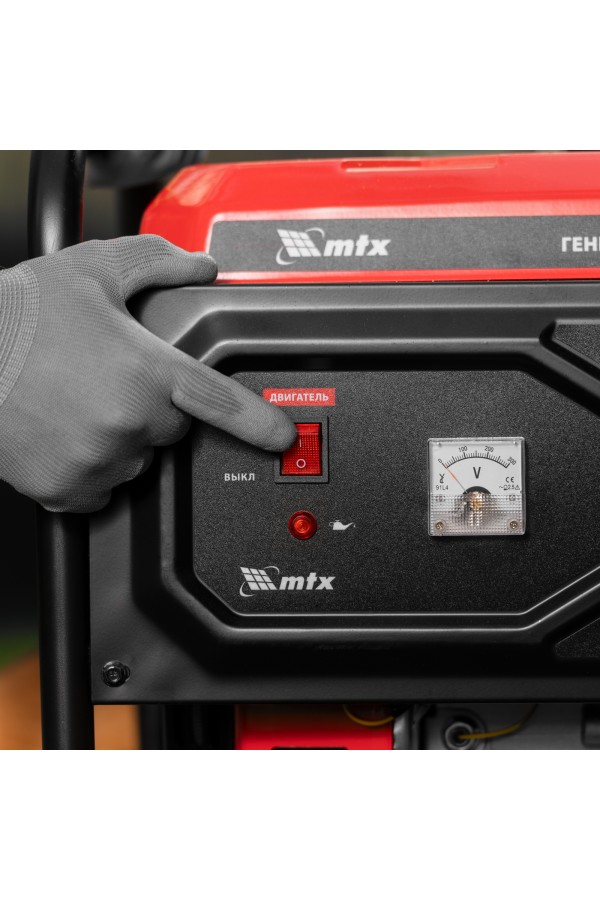 Генератор бензиновый RS-3000, 2,2 кВт, 230В, ручной стартер MTX