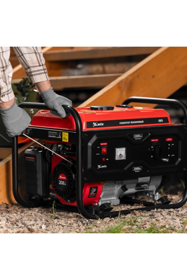 Генератор бензиновый RS-3000, 2,2 кВт, 230В, ручной стартер MTX