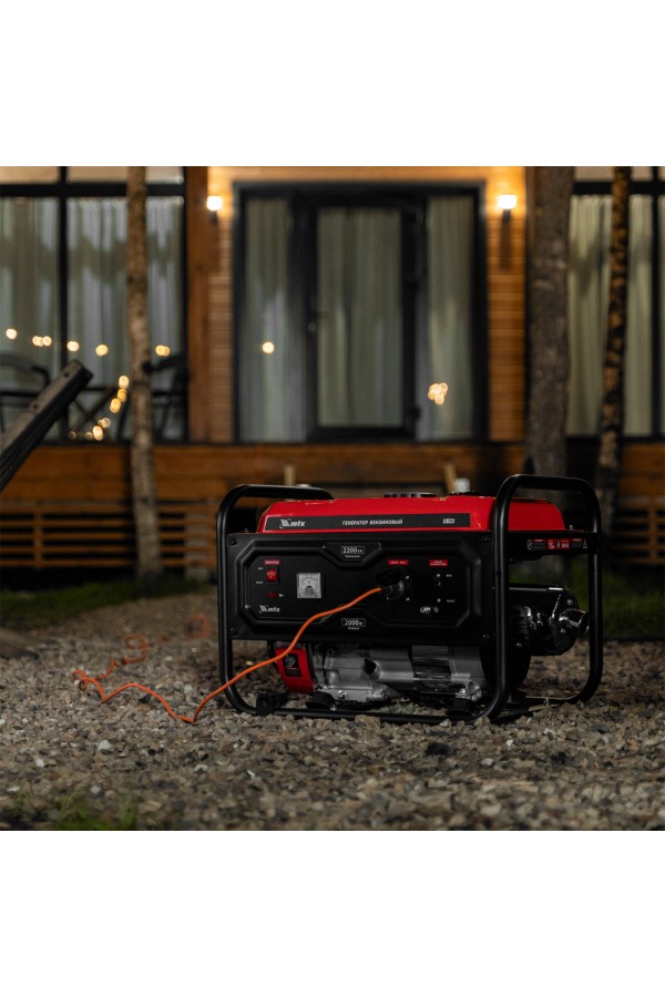 Генератор бензиновый RS-3000, 2,2 кВт, 230В, ручной стартер MTX