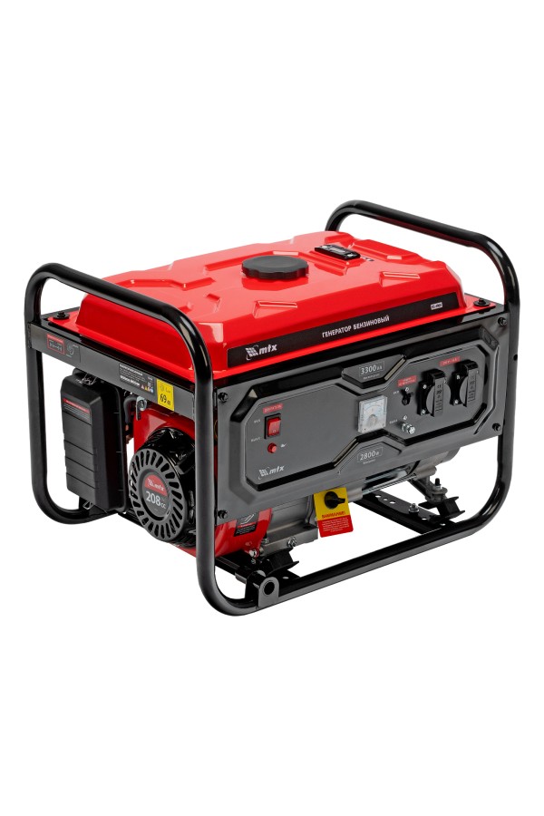 Генератор бензиновый RS-4000, 3,3 кВт, 230В, ручной стартер MTX
