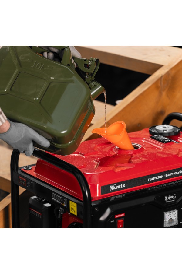 Генератор бензиновый RS-4000, 3,3 кВт, 230В, ручной стартер MTX