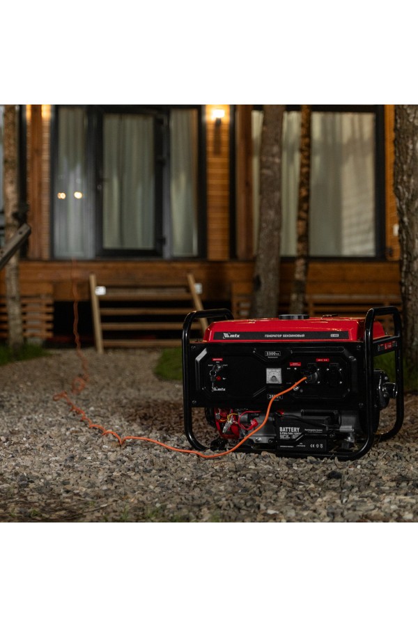 Генератор бензиновый RS-4000E, 3,3 кВт, 230В, электростартер MTX