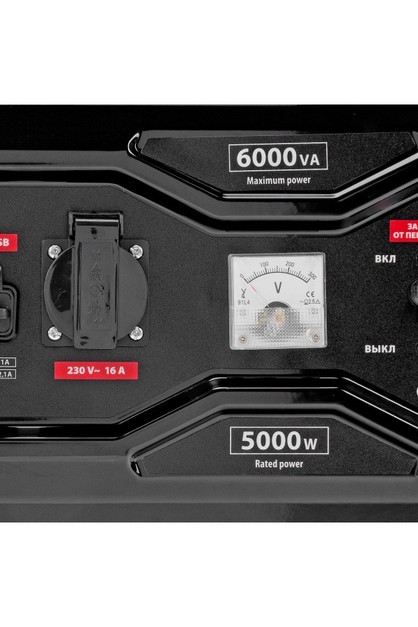 Генератор бензиновый RS-7000, 6 кВт, 230В, ручной стартер MTX