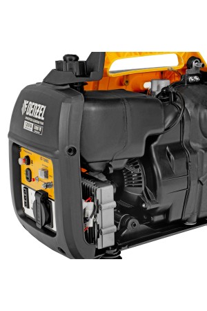 Генератор инверторный GT-1200iS, 1.2 кВт, 230 В, бак 2.4 л, закрытый корпус, ручной старт Denzel