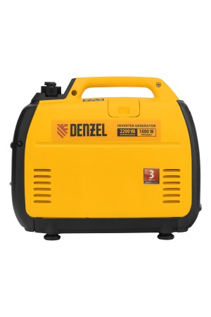 Генератор инверторный GT-2200iS, 2.2 кВт, 230 В, бак 4 л, закрытый корпус, ручной старт Denzel