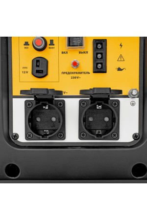 Генератор инверторный GT-2200iS, 2.2 кВт, 230 В, бак 4 л, закрытый корпус, ручной старт Denzel