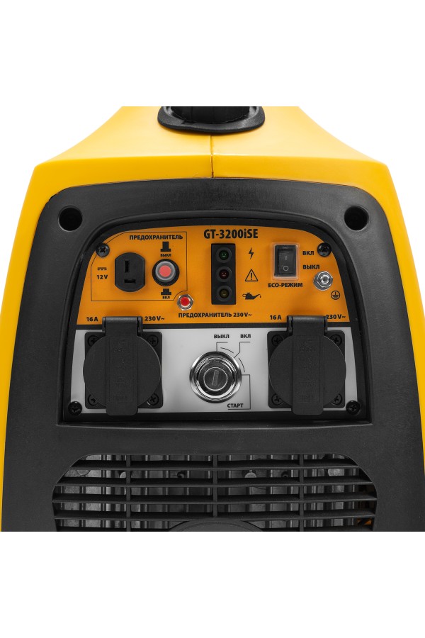Генератор инверторный GT-3200iSE, 3.2 кВт, 230 В, бак 6 л, закрытый корпус, электростартер Denzel