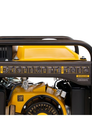 Генератор инверторный GT-2500iF, 2.5 кВт, 230 В, бак 5 л, открытый корпус, ручной старт Denzel