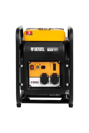 Генератор инверторный GT-3500iF, 3.5 кВт, 230 В, бак 5 л, открытый корпус, ручной старт Denzel