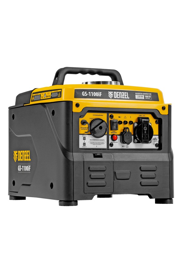 Генератор инверторный GS-1100iF, 1,1 кВт, 230 В, ручной старт DENZEL
