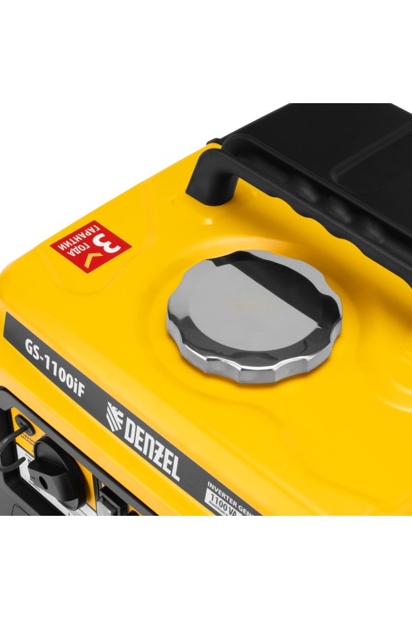 Генератор инверторный GS-1100iF, 1,1 кВт, 230 В, ручной старт DENZEL
