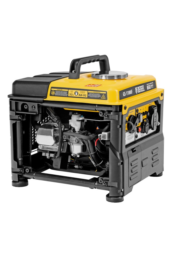 Генератор инверторный GS-1100iF, 1,1 кВт, 230 В, ручной старт DENZEL