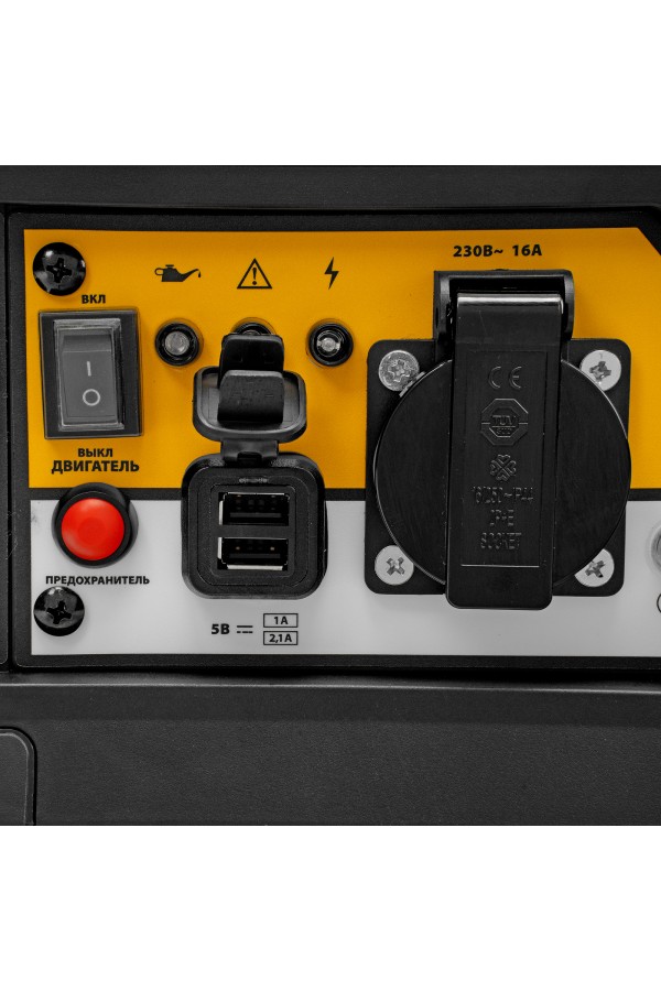 Генератор инверторный GS-1100iF, 1,1 кВт, 230 В, ручной старт DENZEL