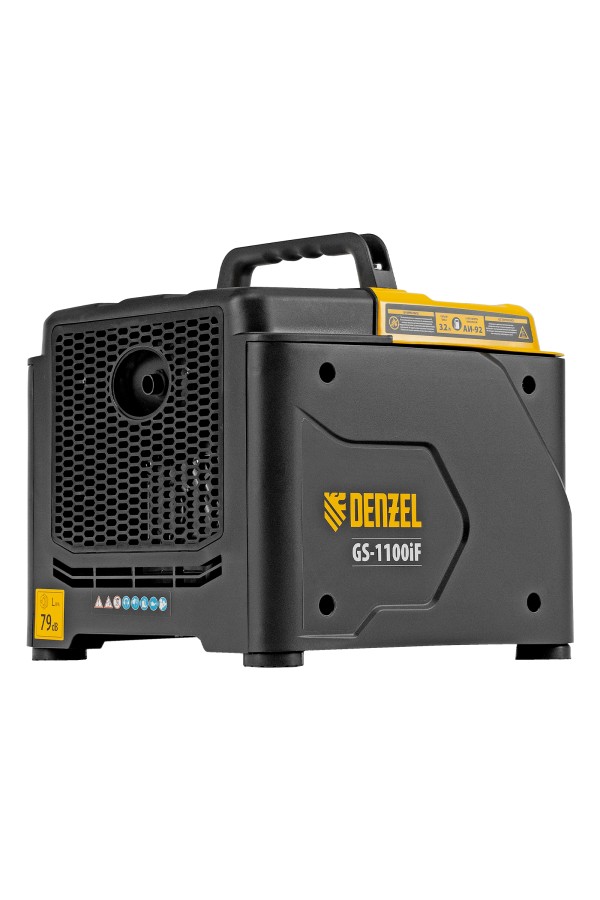 Генератор инверторный GS-1100iF, 1,1 кВт, 230 В, ручной старт DENZEL