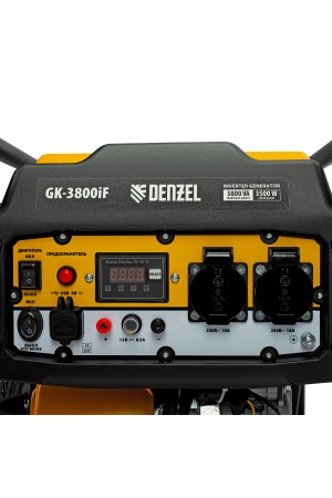Генератор инверторный GK-3800iF, 3,8 кВт, 230 В, ручной старт DENZEL