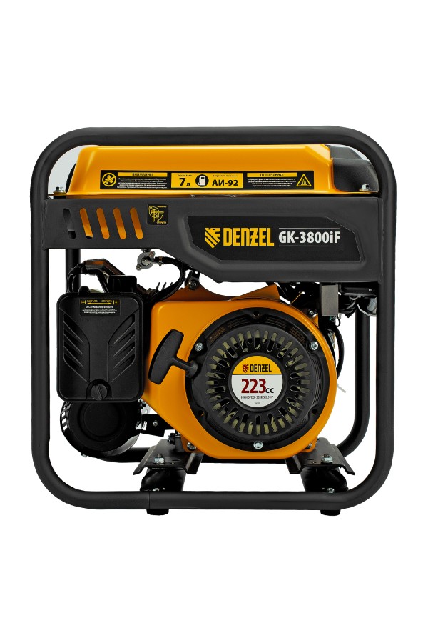 Генератор инверторный GK-3800iF, 3,8 кВт, 230 В, ручной старт DENZEL