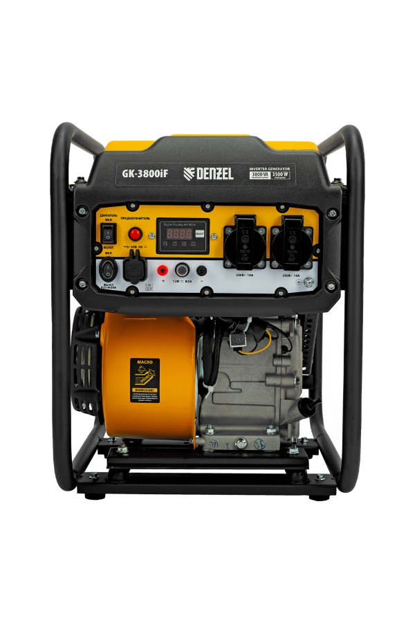 Генератор инверторный GK-3800iF, 3,8 кВт, 230 В, ручной старт DENZEL