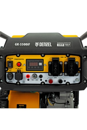 Генератор инверторный GK-5500iF, 5,5 кВт, 230 В, ручной старт DENZEL