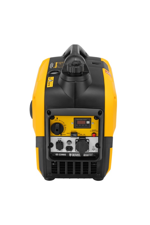 Генератор инверторный GS-2200iS, 2,2 кВт, 230 В, закрытый корпус, ручной старт DENZEL