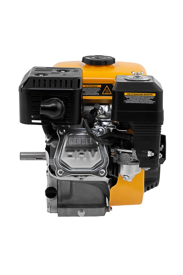 Двигатель бензиновый RX-17K, 7 л.с., 212 см3, горизонтальный вал шпонка 19 мм Denzel