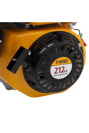 Двигатель бензиновый RX-17K, 7 л.с., 212 см3, горизонтальный вал шпонка 19 мм Denzel