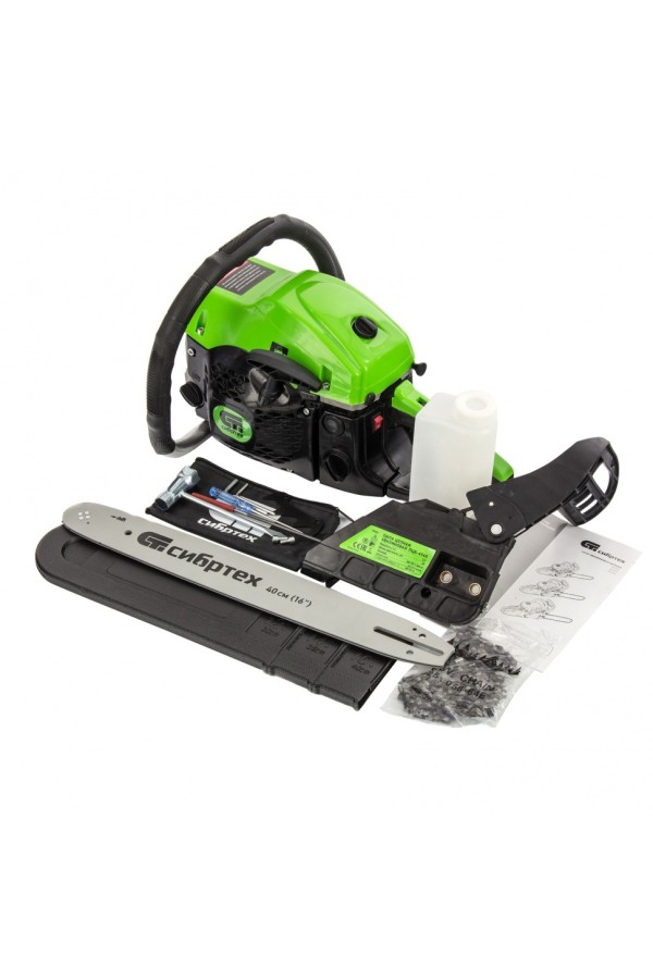 Пила цепная бензиновая ПЦБ-4540, шина 40 см, 45 см3, 2.9 л.с, шаг 0.325, паз 1.5 мм, 64 звена Сибртех