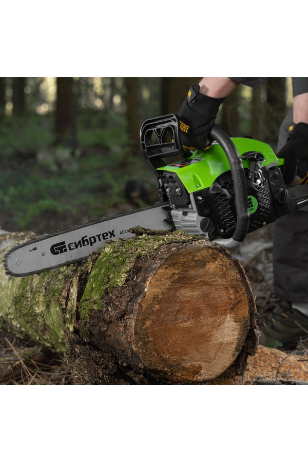 Пила цепная бензиновая ПЦБ-4540, шина 40 см, 45 см3, 2.9 л.с, шаг 0.325, паз 1.5 мм, 64 звена Сибртех