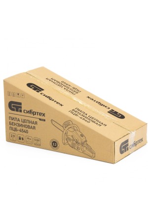 Пила цепная бензиновая ПЦБ-4540, шина 40 см, 45 см3, 2.9 л.с, шаг 0.325, паз 1.5 мм, 64 звена Сибртех