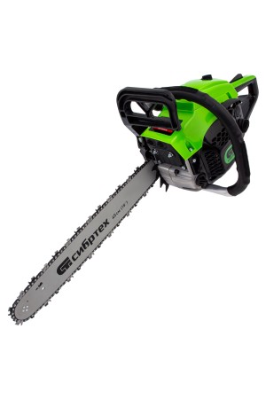 Пила цепная бензиновая ПЦБ-5245, шина 45 см, 52 см3, 3.4 л.с, шаг 0.325, паз 1.5 мм, 72 звена Сибртех