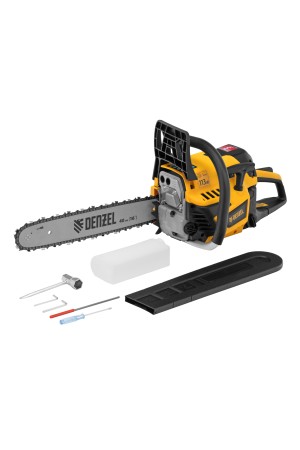 Пила цепная бензиновая DS-4516, шина 40 см, 45 см3, 2,5 л.с, шаг 0,325, паз 1,5 мм, 64 звена Denzel