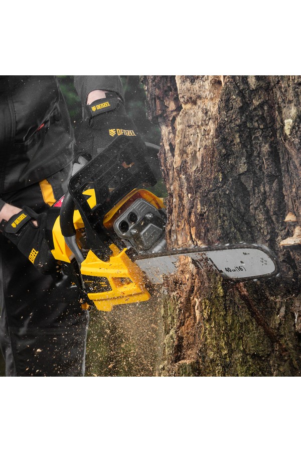 Пила цепная бензиновая DS-4516, шина 40 см, 45 см3, 2,5 л.с, шаг 0,325, паз 1,5 мм, 64 звена Denzel