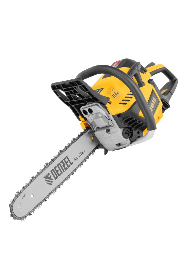 Пила цепная бензиновая DS-4516, шина 40 см, 45 см3, 2,5 л.с, шаг 0,325, паз 1,5 мм, 64 звена Denzel