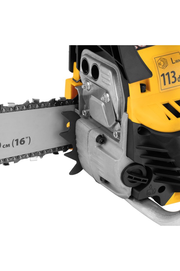 Пила цепная бензиновая DS-4516, шина 40 см, 45 см3, 2,5 л.с, шаг 0,325, паз 1,5 мм, 64 звена Denzel