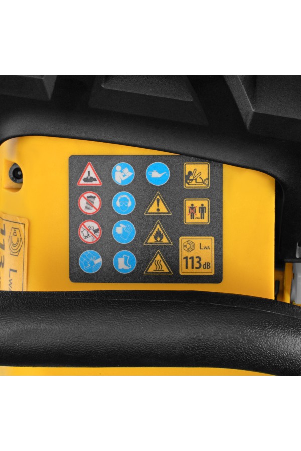 Пила цепная бензиновая DS-4516, шина 40 см, 45 см3, 2,5 л.с, шаг 0,325, паз 1,5 мм, 64 звена Denzel