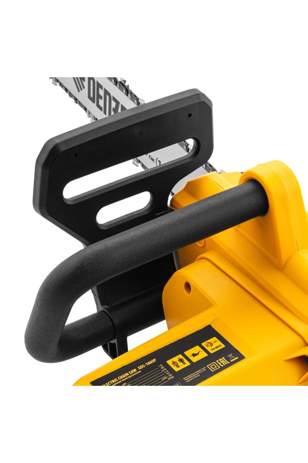 Пила цепная электрическая EDS-1800P, 1.8 кВт,поперечная, шина 40 см, шаг 3/8, паз 1.3 мм, 57 звеньев Denzel