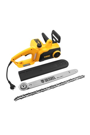 Пила цепная электрическая EDS-1800P, 1.8 кВт,поперечная, шина 40 см, шаг 3/8, паз 1.3 мм, 57 звеньев Denzel