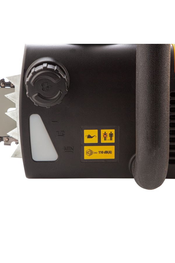 Пила цепная электрическая EDS-2000, 2 кВт,продольная, шина 40 см, шаг 3/8, паз 1.3 мм, 56 звеньев Denzel