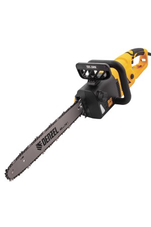 Пила цепная электрическая EDS-2000, 2 кВт,продольная, шина 40 см, шаг 3/8, паз 1.3 мм, 56 звеньев Denzel