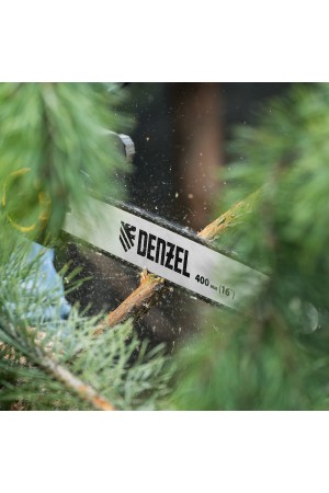 Пила цепная электрическая EDS-2000, 2 кВт,продольная, шина 40 см, шаг 3/8, паз 1.3 мм, 56 звеньев Denzel