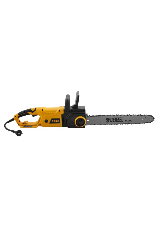 Пила цепная электрическая EDS-2200, 2.2 кВт,продольная, шина 45 см, шаг 3/8, паз 1.3 мм, 62 звена Denzel