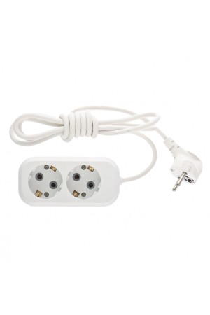 Удлинитель бытовой серия УХз-10, с заземлением, 7 м, 2 розетки, 10А Stern