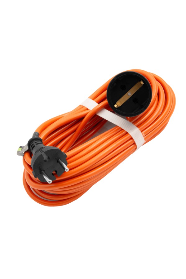 Удлинитель-шнур силовой 10 м, 6А, тип УХз6, ПВС, 1 розетка без заземления Сибртех